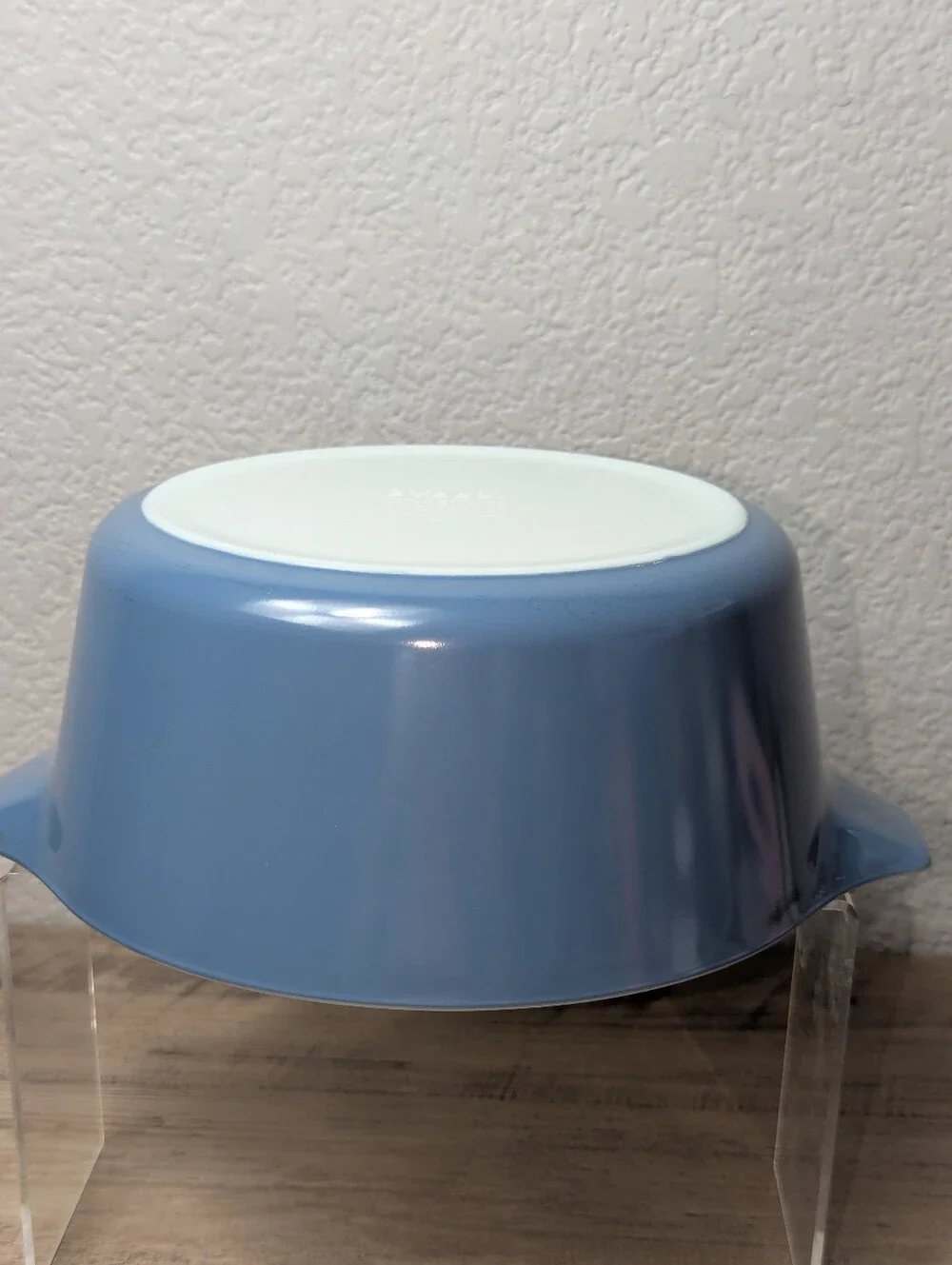 Vintage Pyrex Horizon Blue 2.5 QT Round Cinderella Casserole Dish w/ Lid